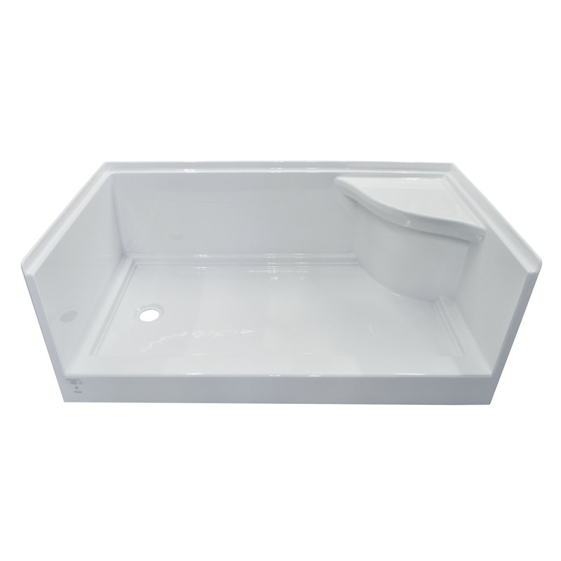Valley Acrylic Ltd. Signature Acrylic Molded Seat 60" x 30" Shower Base